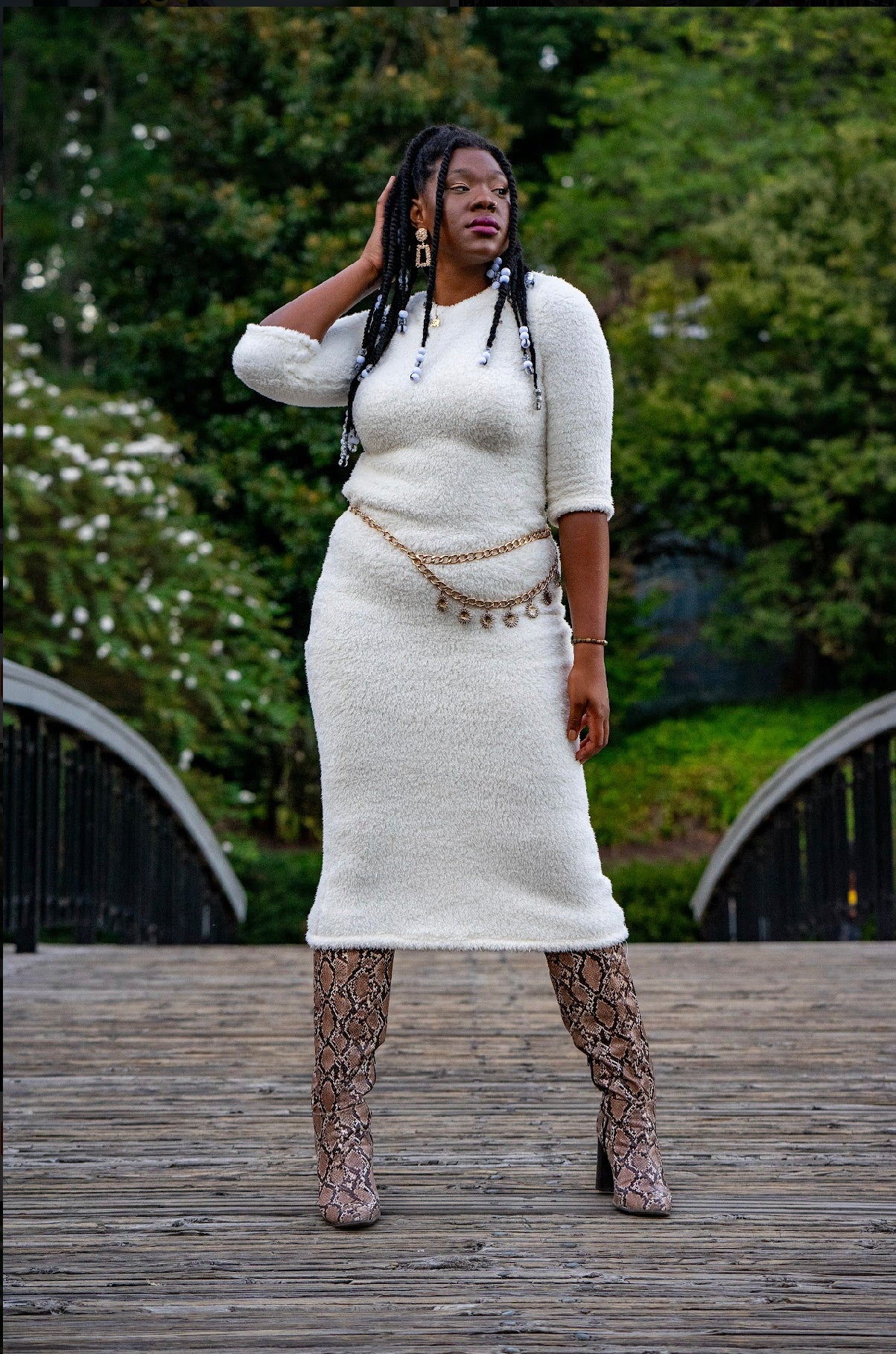 Fluffy Sweater Maxi