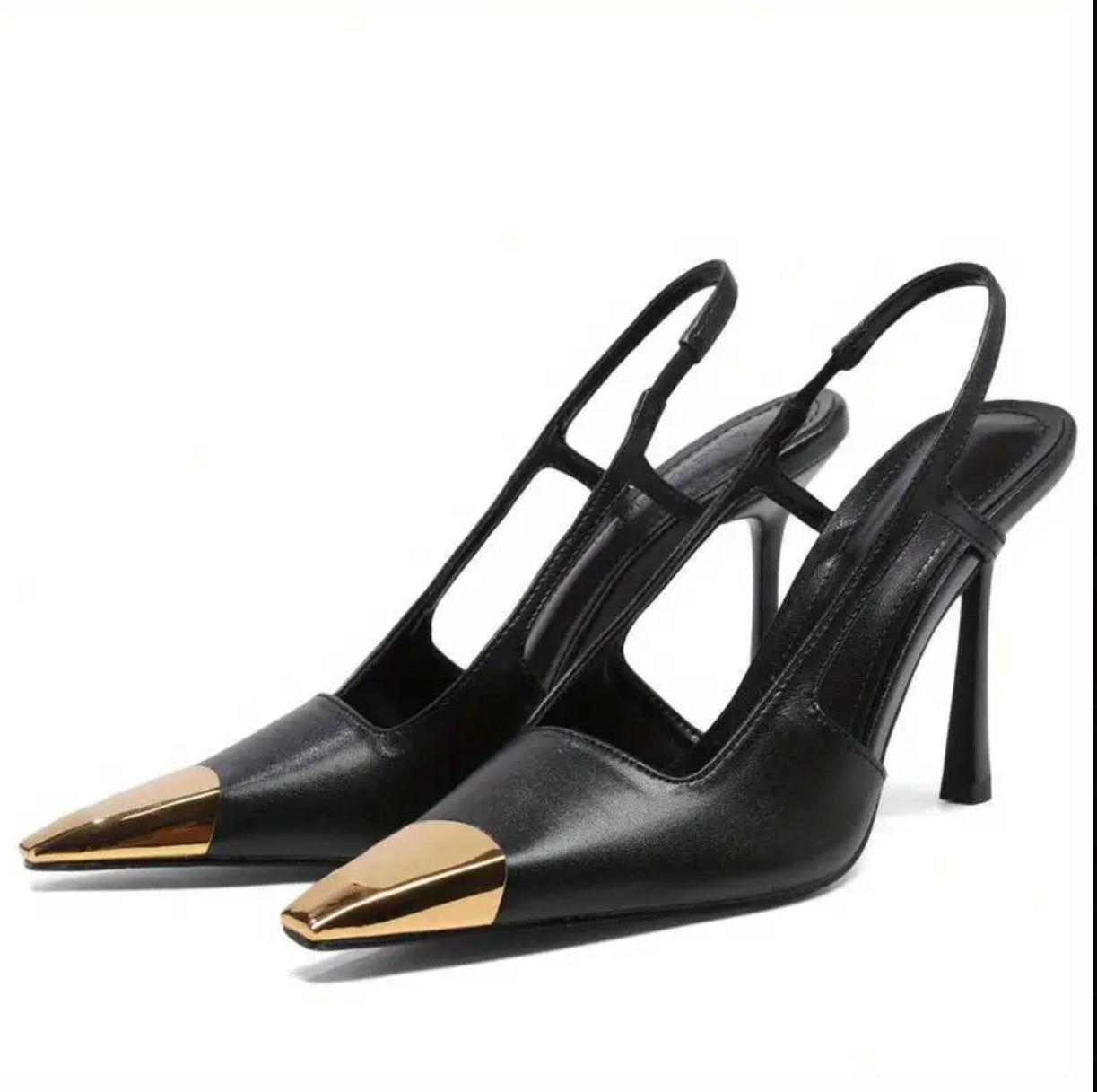 Dipped in Gold Slingback Stiletto