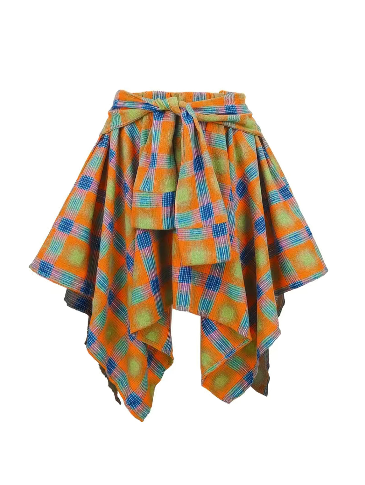 Perfect Plaid Asymmetrical Skirt