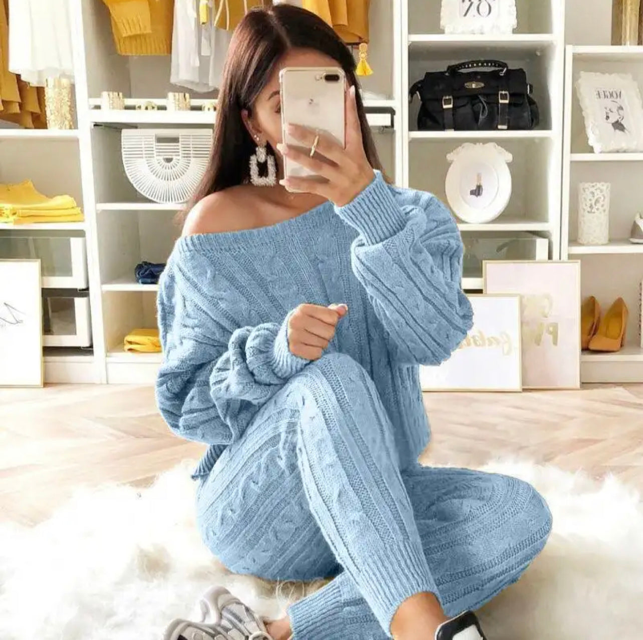 Teddy Sweater Set Plus Size